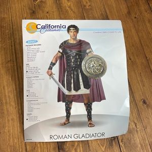 California Costumes size large 42-44 Roman Gladiator costume New